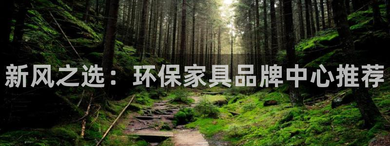 杏耀平台主管：新风之选：环保家具品牌中心推荐