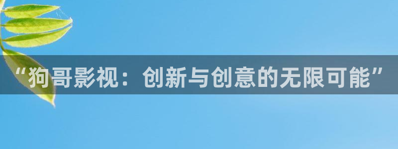 大樱桃管理视频：“狗哥影视：创新与创意的无限可能”